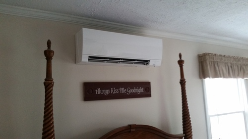 Mitsubishi Ductless Air Conditioner Project at the Kuhl Home