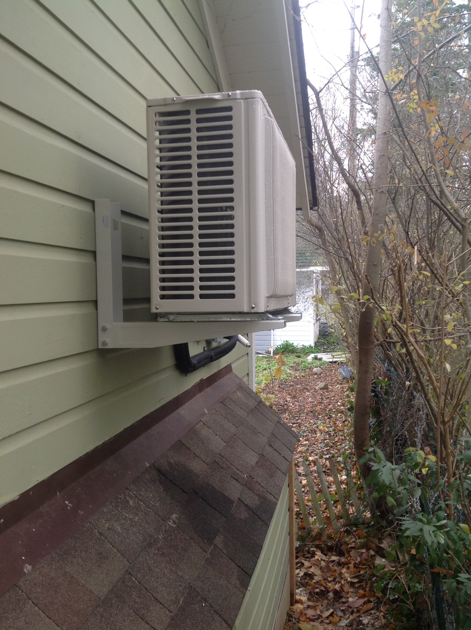 Mitsubishi Mini Split Outdoor Unit.